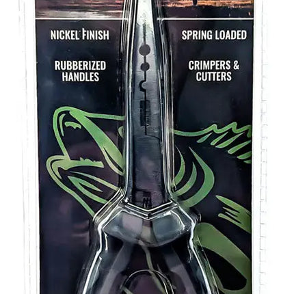 8 inch stainless steel fishing pliers in clear plastic packaging