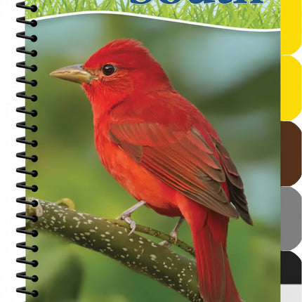 Birds of the South book cover with a red bird on a branch