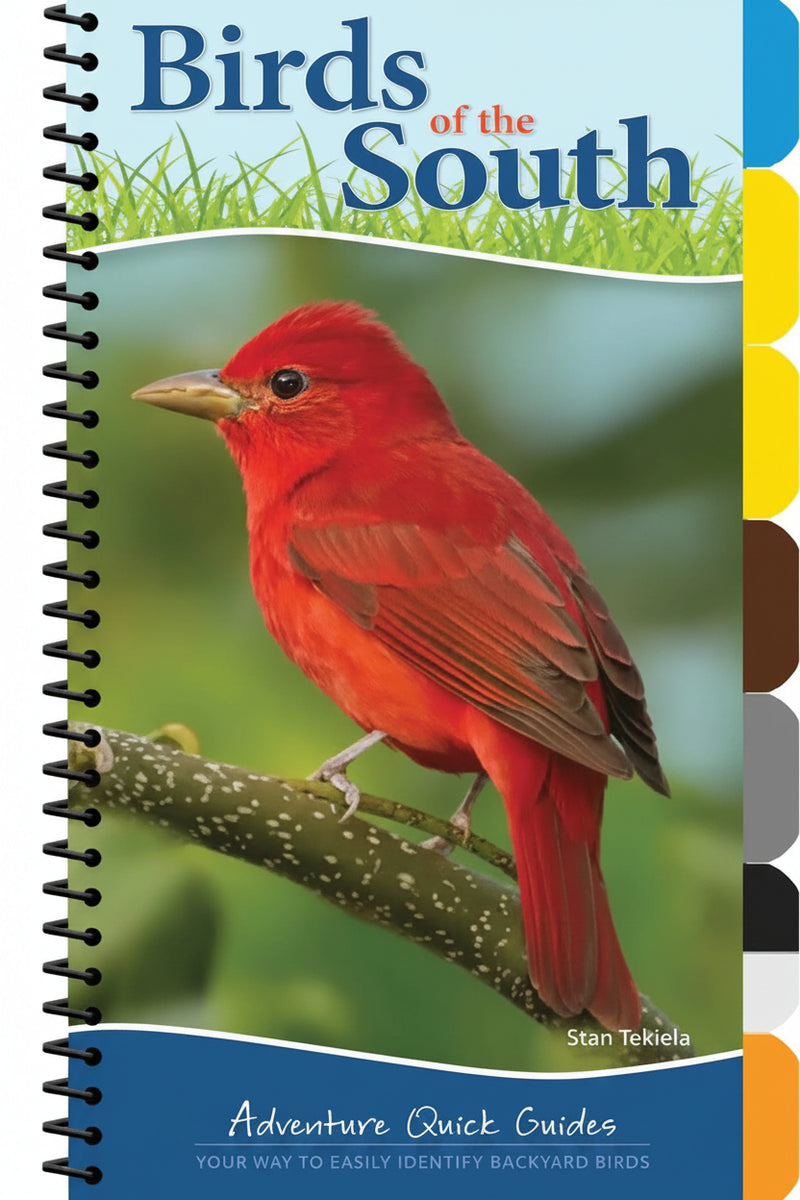 Birds of the South book cover with a red bird on a branch