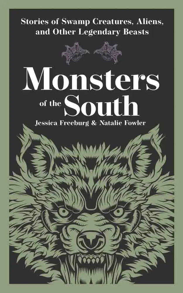 Monsters of the South book cover with a green werewolf illustration
