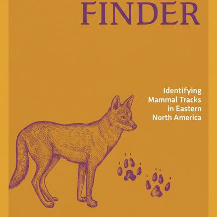 Track Finder book cover with a coyote illustration and paw prints