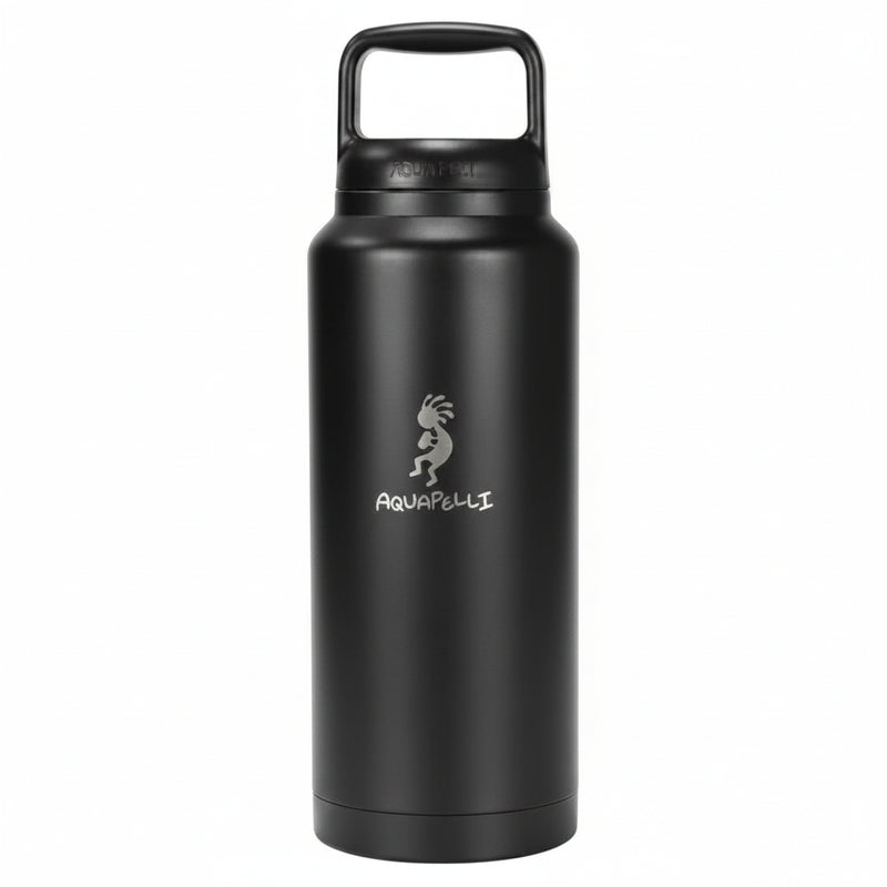 Black Aquapelli water bottle with handle
