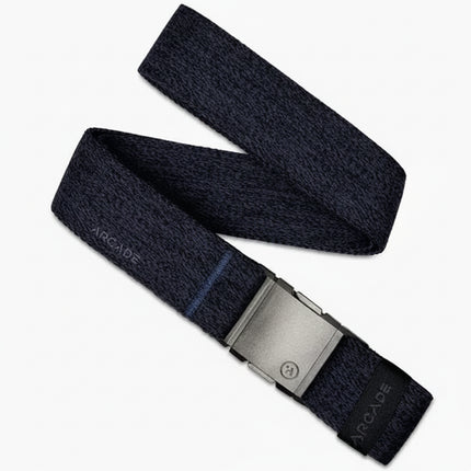 Arcade black belt with a metal buckle