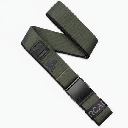 Arcade Ranger olive green belt with black buckle and logo