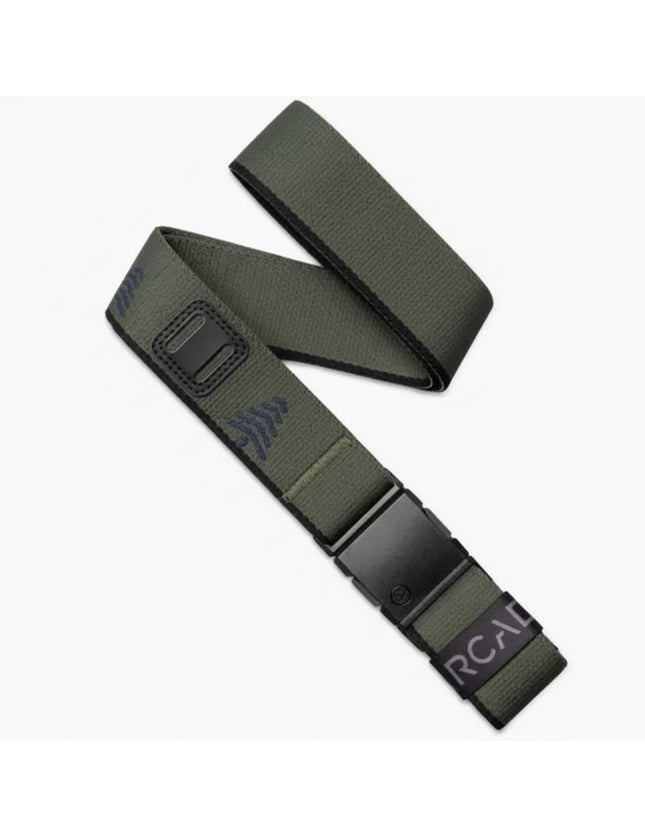 Arcade Ranger olive green belt with black buckle and logo
