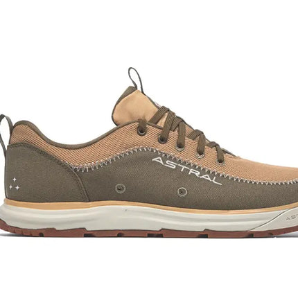 Astral Loyak AC shoe in brown and tan with white sole and brown tread