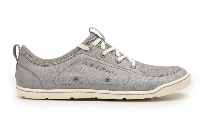 Astral Loyak AC shoes in light grey with white laces, side view