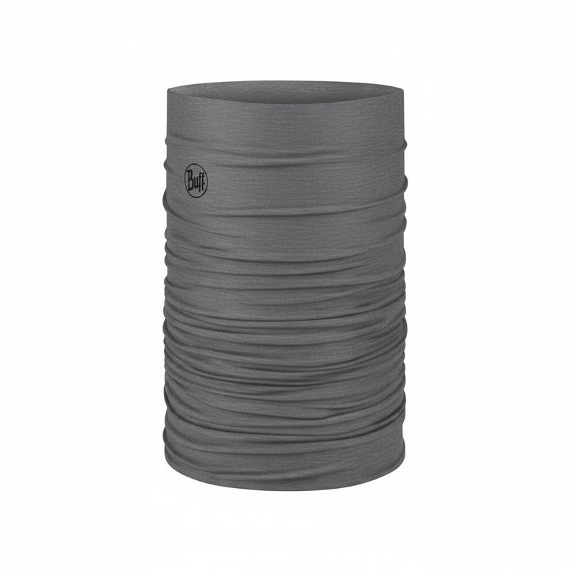 Grey tubular neck gaiter