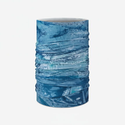 Blue patterned neck gaiter