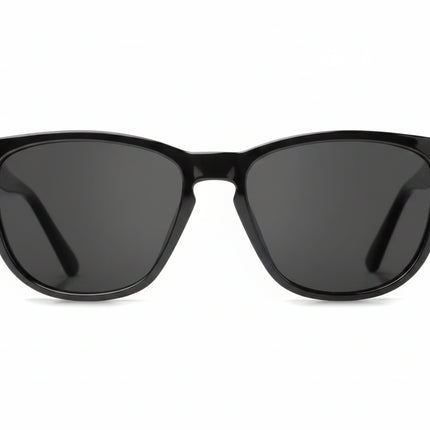 Black sunglasses with dark lenses
