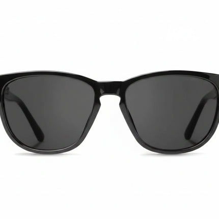 Black sunglasses with dark lenses