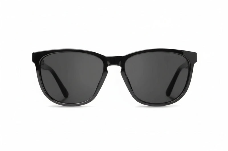 Black sunglasses with dark lenses