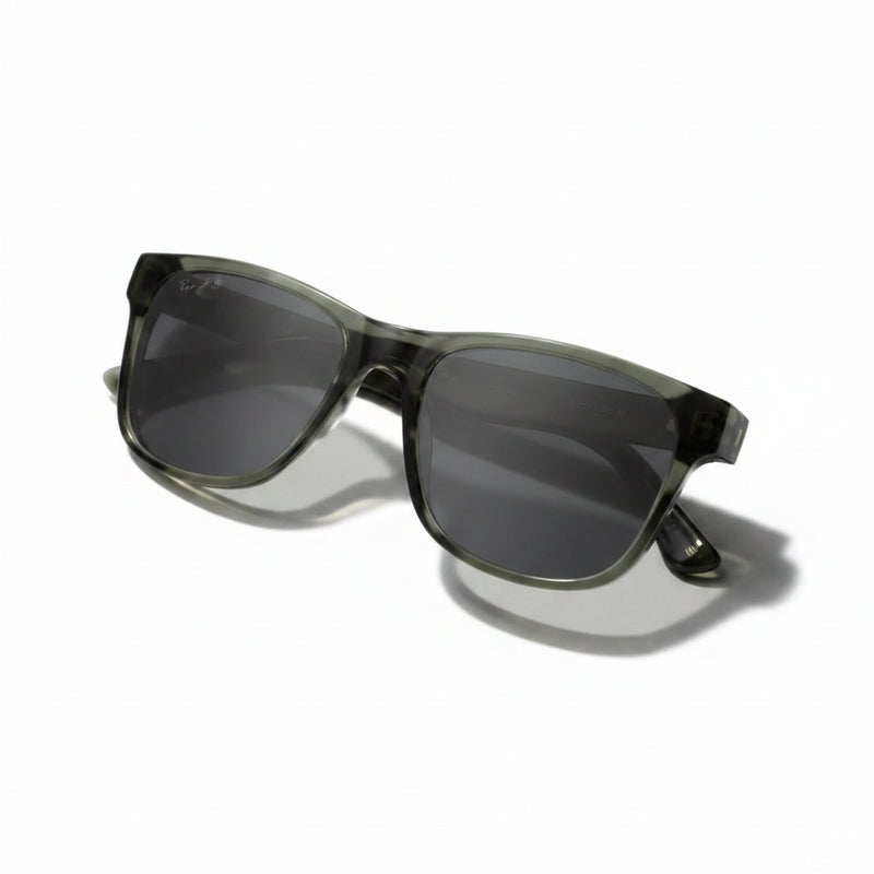 Dark green sunglasses with black lenses