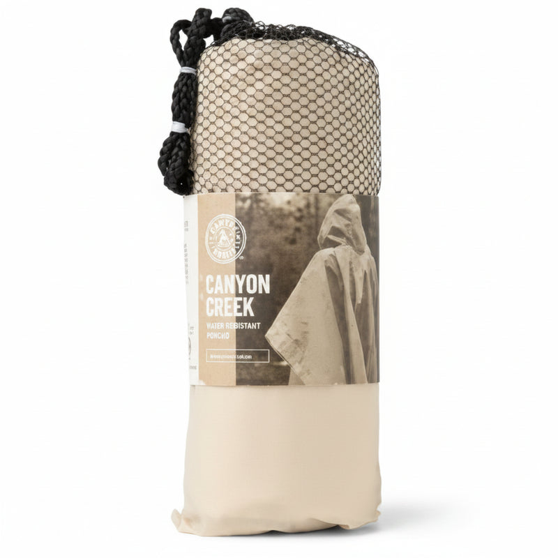 Canyon Creek poncho in packaging