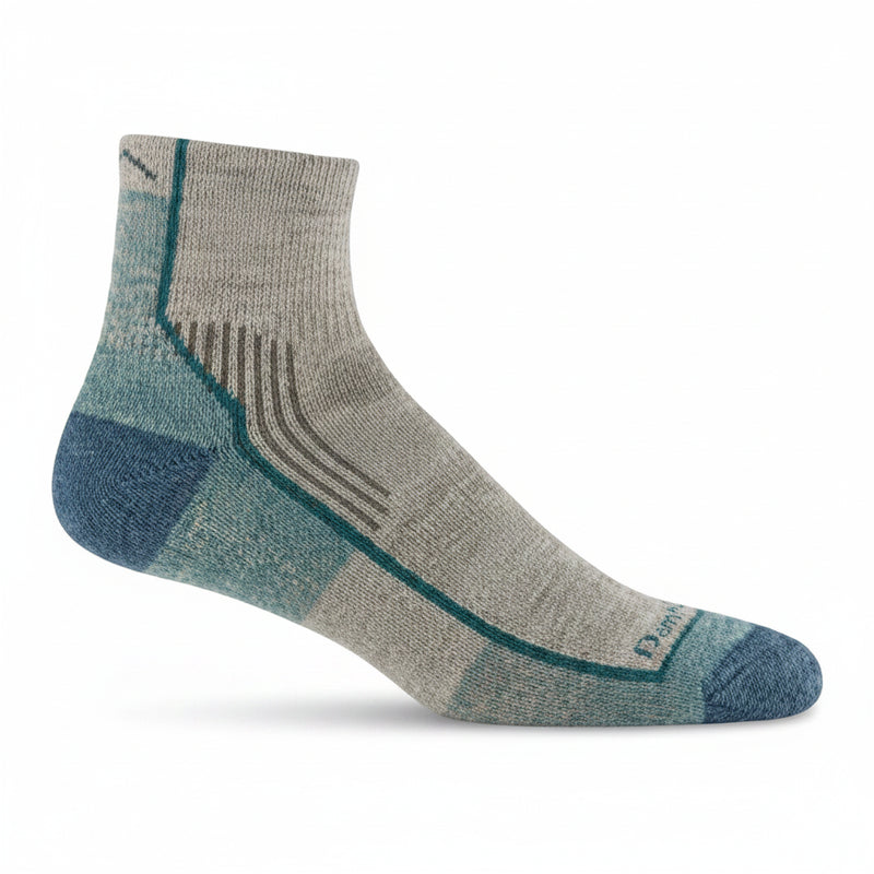 Darn Tough mens light hiker quarter sock in oatmeal
