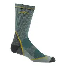 Darn Tough Hunter green and grey sock