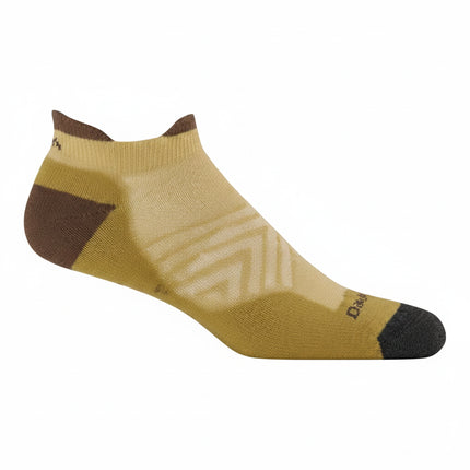 Darn Tough mens Pacer Micro Crew Ultra-Lightweight Running Sock in tan and brown