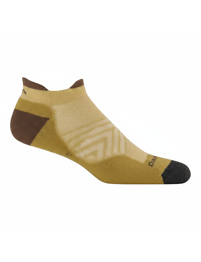 Darn Tough mens Pacer Micro Crew Ultra-Lightweight Running Sock in tan and brown