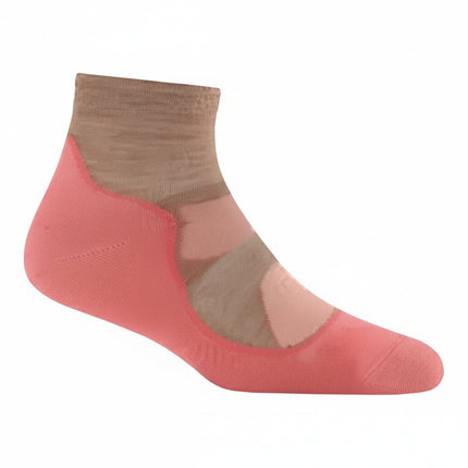 Ankle sock in shades of pink and brown