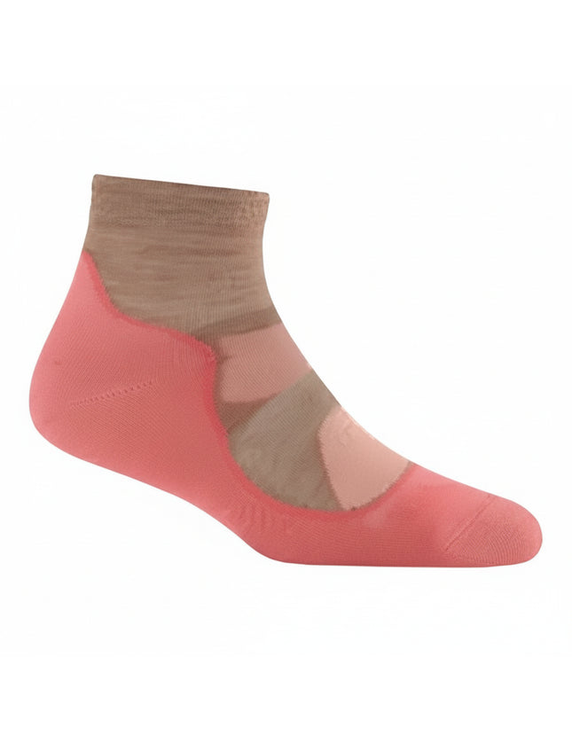 Ankle sock in shades of pink and brown