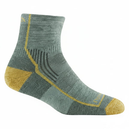 Grey and yellow ankle sock