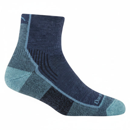 Darn Tough Hiker Quarter Midweight Hiking Sock in blue