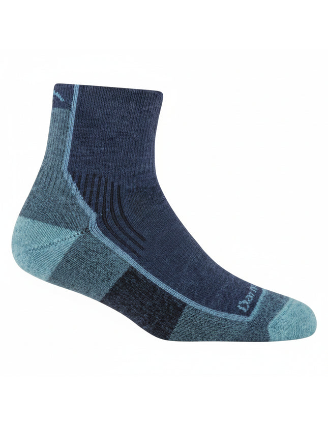 Darn Tough Hiker Quarter Midweight Hiking Sock in blue