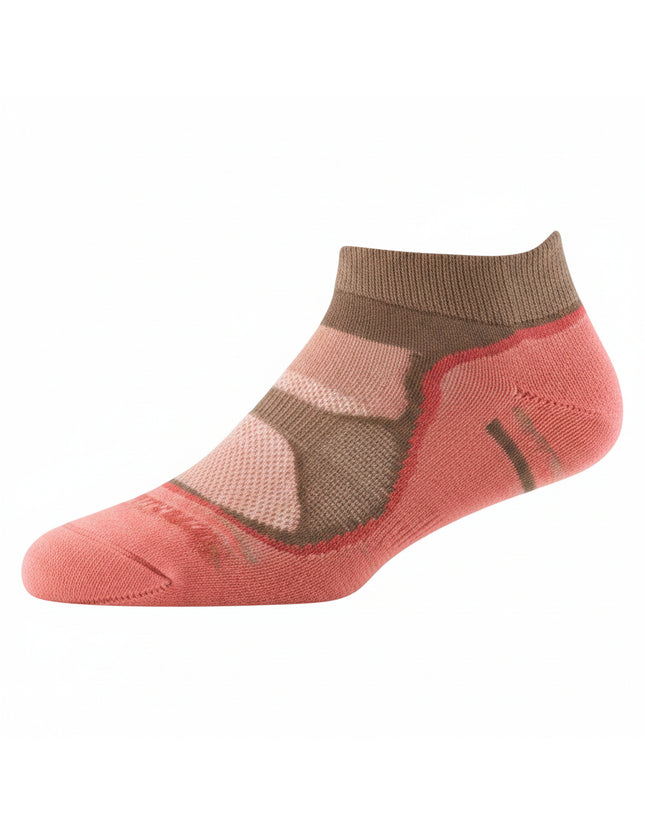 Pink and brown athletic sock