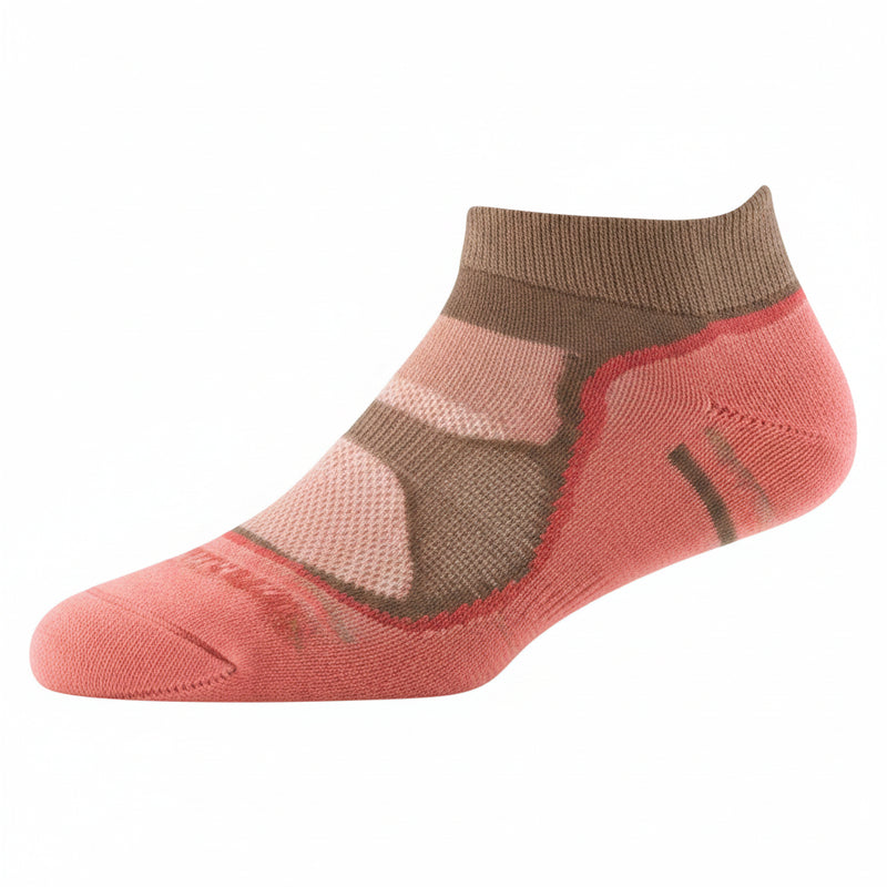 Pink and brown athletic sock