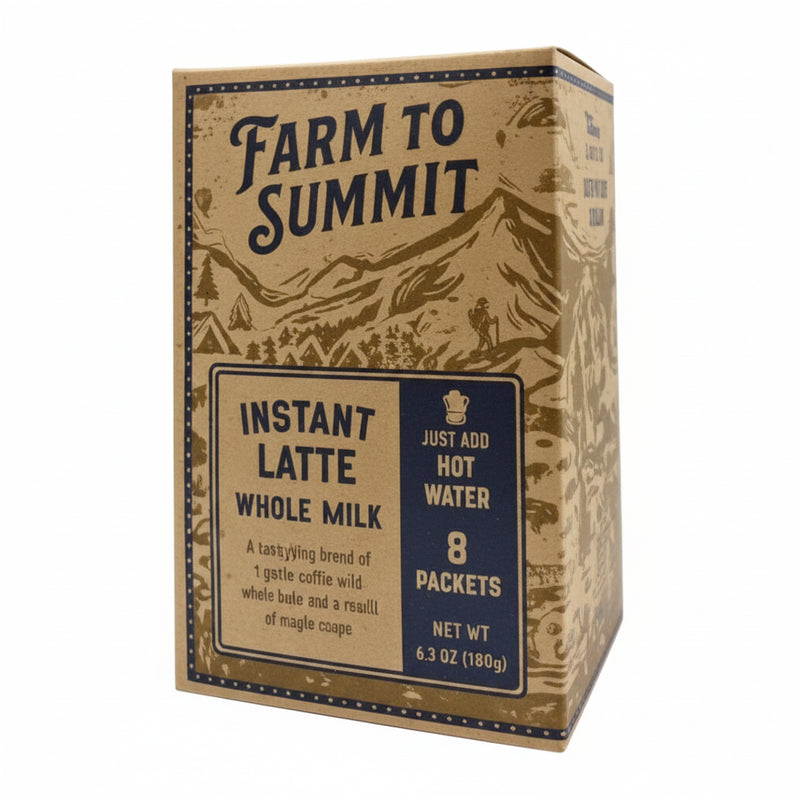 Farm to Summit Instant Latte Whole Milk box