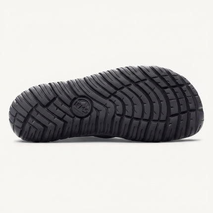 Black shoe sole with Lems logo