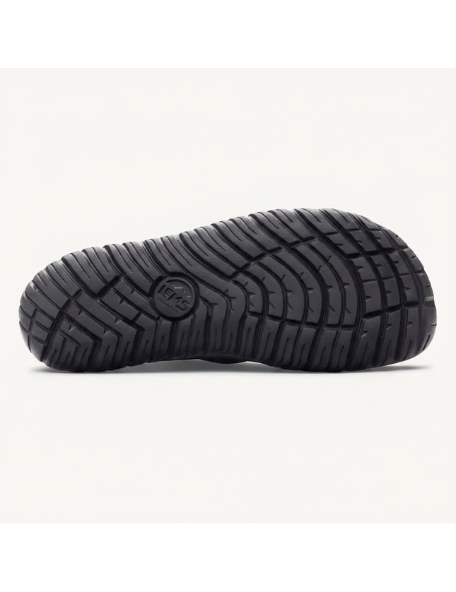 Black shoe sole with Lems logo