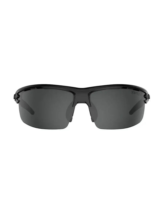 Black sunglasses with dark grey lenses