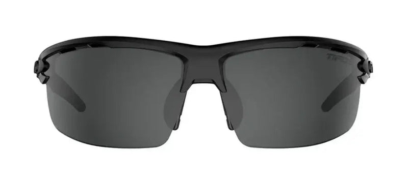 Black sunglasses with dark grey lenses