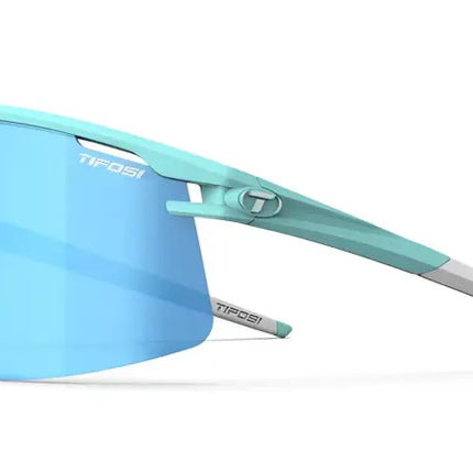 Tifosi Optics turquoise blue sunglasses with blue lenses