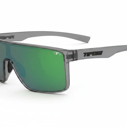 Tifosi Rail sunglasses with green lenses and gray frames