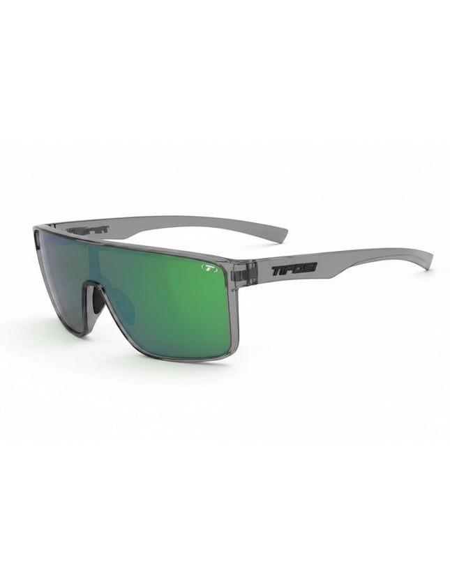 Tifosi Rail sunglasses with green lenses and gray frames