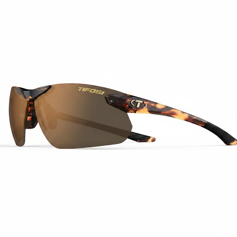 Tifosi Optics sunglasses with brown lenses and tortoise shell frames