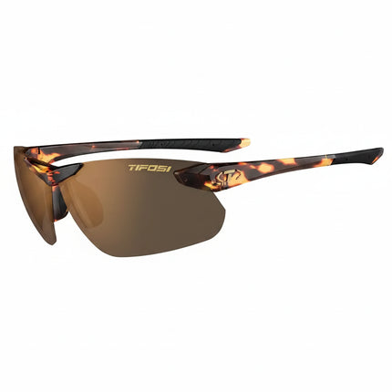 Tifosi sunglasses with tortoise shell frame and brown lenses