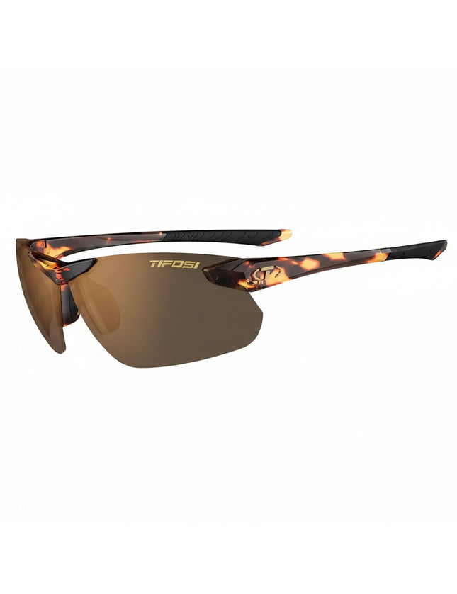 Tifosi sunglasses with tortoise shell frame and brown lenses