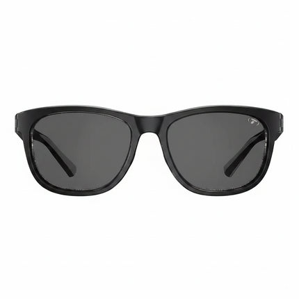Black sunglasses with dark grey lenses