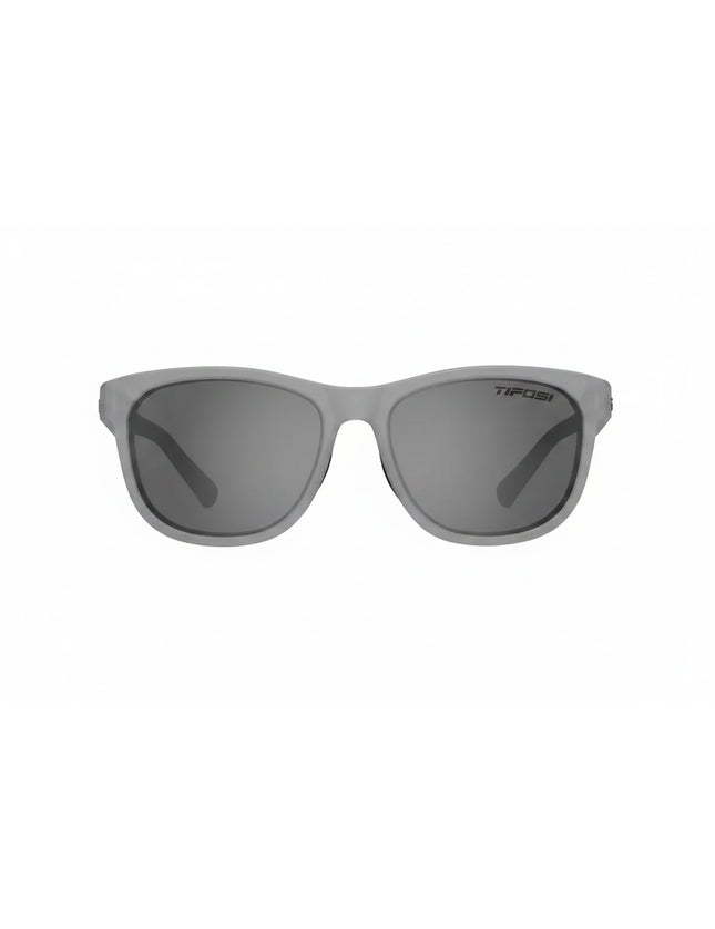 Tifosi Swank sunglasses in frosted gunmetal with smoke lenses