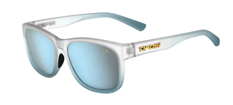 Tifosi Swank XL sunglasses in Crystal Sky with Blue Lagoon lenses