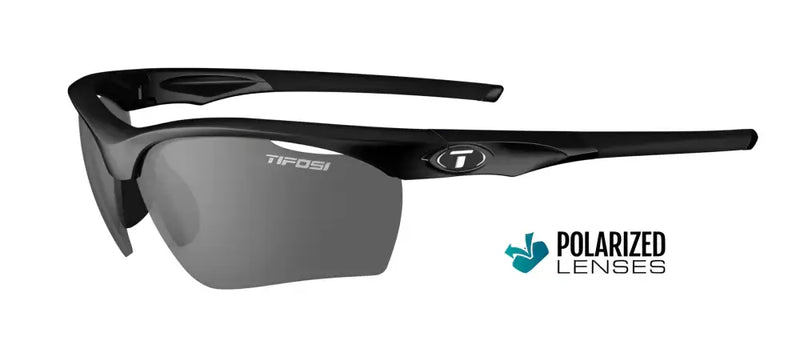 Black Tifosi sunglasses with polarized lenses