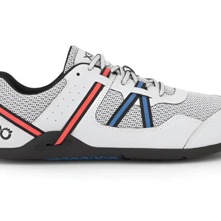 White Xero Shoes Prio Suede shoe with red and blue stripes